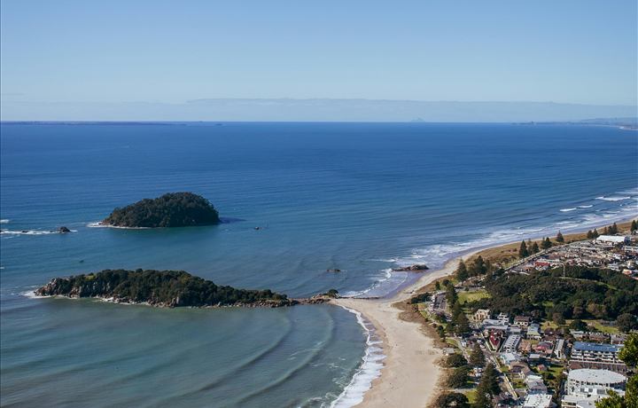 Tauranga coastal cityscape
